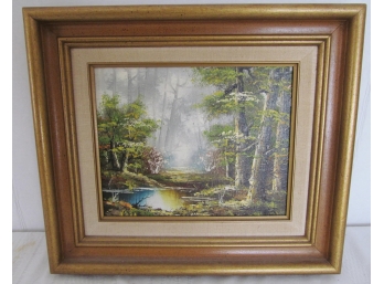 Small Vintage Landscape Oil Painting