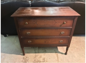 Three Drawer Chest  Labeled D.F. Co.