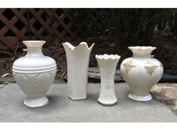 Four Lovely Lenox Vases