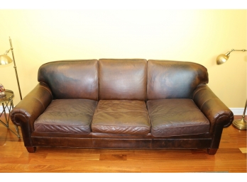 Ralph Lauren Premium Distressed Look  Leather Sofa