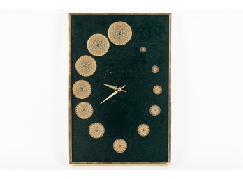 Barry Kirschner String Art Working Art Deco Style Clock