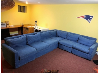 Polo Ralph Lauren Denim 5 Piece Sectional Couch
