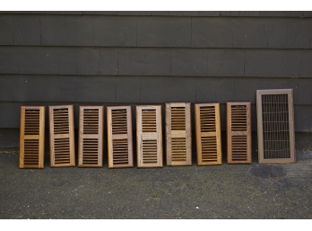 Eight Adjustable Wood Grilles From Registers Unique Inc  - Surface Mount Supply