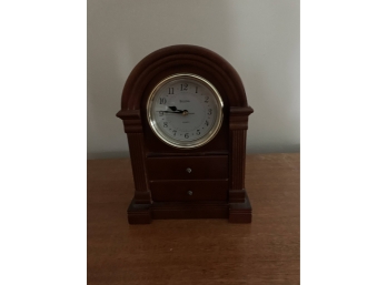 Brown Desk Clock - 8 X 6 X 12