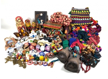 Large Collection Of Colorful Items, Many Spanish