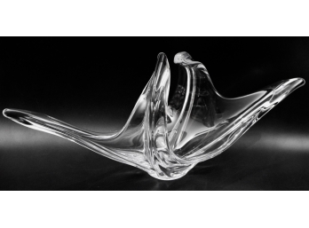 COFRAC Art Verrier France Glass Free Form Centerpiece Sculpture