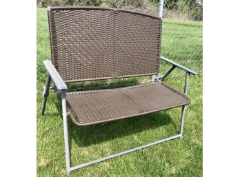 Rattan Outdoor Folding  Bench #  2 Of 2