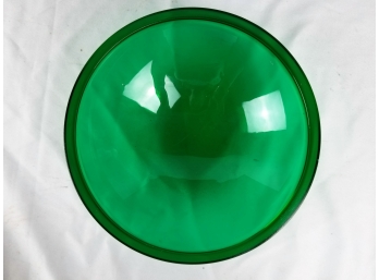 Vintage Green Glass Stop Light Lens