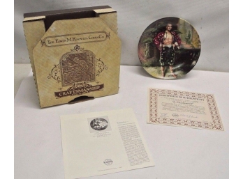 VTG '85 Edwin M. Knowles A Puzzlement King And I 1st Issue Collectors Plate, COA