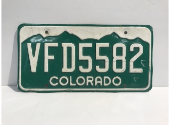 Vintage Colorado License Plate