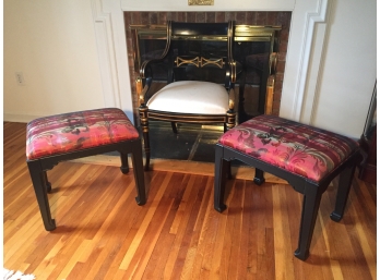 Accent Chair And Two Bench Seats