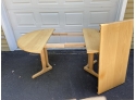 Nordic Furniture Hardwood Table And Six Side Chairs