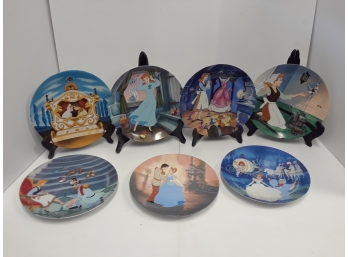 Set Of 7 Knowles Cinderella Disney Plates With Original Boxes
