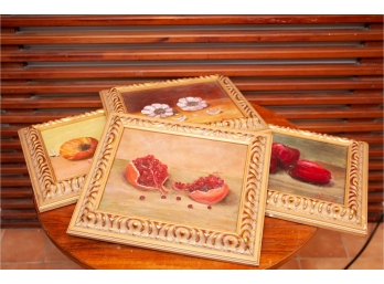 Four Framed Food Paintings