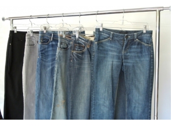 Six Pairs Of Tahari Jeans, Size 2/4