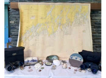 Vintage Mohegan Island Map And Treasures
