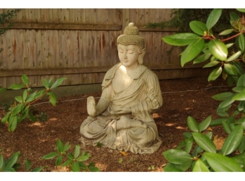 Wonderful Large Seated Garden Buddha Statue - 4' Tall