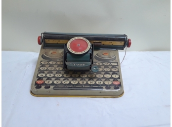 Antique Unique Dependable Typewriter Metal Toy
