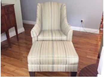 Ethan Allen Wing Chair And Ottoman