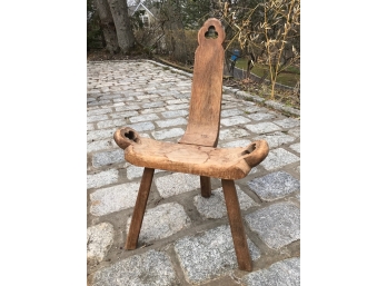 Antique Primitive Birthing Chair