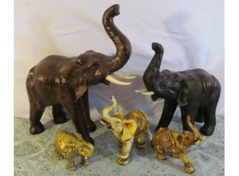 Leather Wrapped And Other Elephants