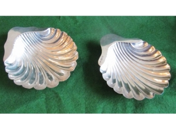 Silver Shell Dishes - Approx 3 Troy Oz Total