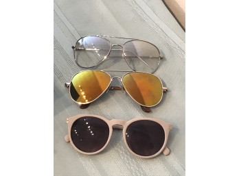 Three Pairs Of Ladies Sunglasses