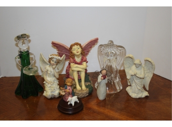 Seven Piece Angel Figurines Mixed Lot