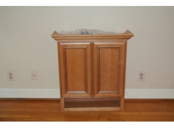 Hanging Two Door Wall Cabinet With Lower Shelf