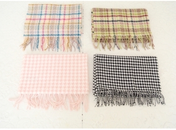Group Of Womens Winter Scarves - Three Cashmere, One Acrylic