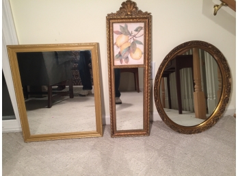 Three Framed Mirrors