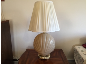 Shell Motif Ceramic Table Lamp