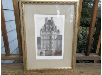 Well Framed Print Of A French Chateau