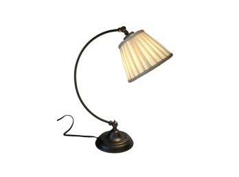 Adjustable Desk Lamp With Pleated Shade
