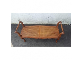 French Cane Bench