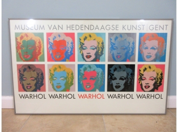 Vintage Andy Warhol Belgian Museum Lithograph Poster
