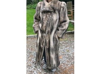 Tissavel, France Faux Fur Full Length Coat