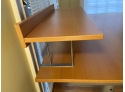 Modern Table/Desk With Attached Riser Shelf