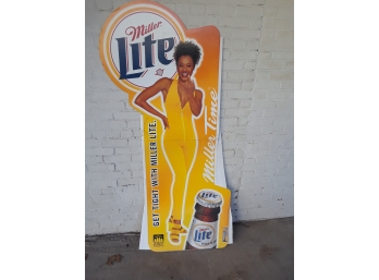 Miller Lite Advertising Cardboard Standee