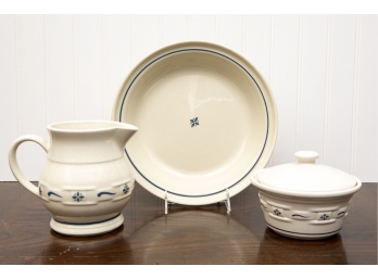 Three Pieces Of  Longaberger Pottery