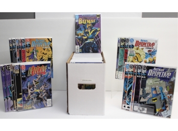 Full Box Of Batman Detective And Detective Comic Books