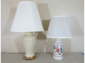 Two Quality Vintage Ceramic Table Lamps