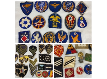 Vintage Military Patches And More