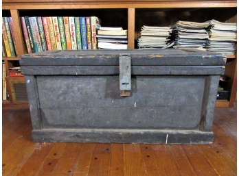 Solid Antique Hand Made Tool Chest