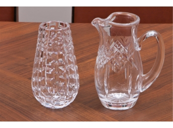 Waterford Vase And Pitcher