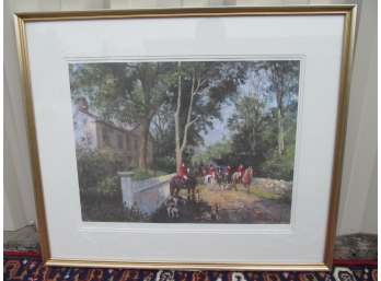 Signed Hunt Scene Lmt Edition Print By Robert Luvale Luvalle ?