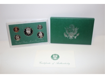 1998 United States Mint Proof Set Of Coins With COA