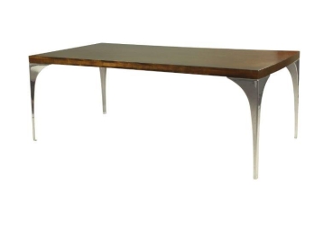 Wood Table With Metal Legs