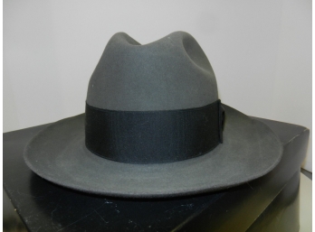 Gently Used ROYAL STETSON Gray Men's Hat With Black Band, Sz 7, 56 W/Box