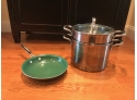 Denmark Steamer Pot With Steamer Basket And Lid Along With A Sauce Pan